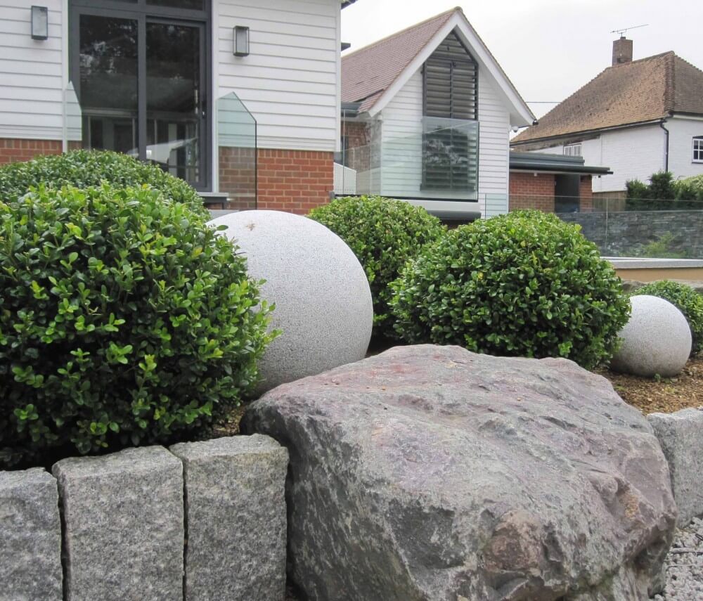 Box balls, Granite Spheres and natural stone