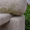 Roll top japanese granite bench