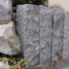 Silver grey rectangular Japanese granite palisades