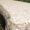 Beige japanese curved granite bench