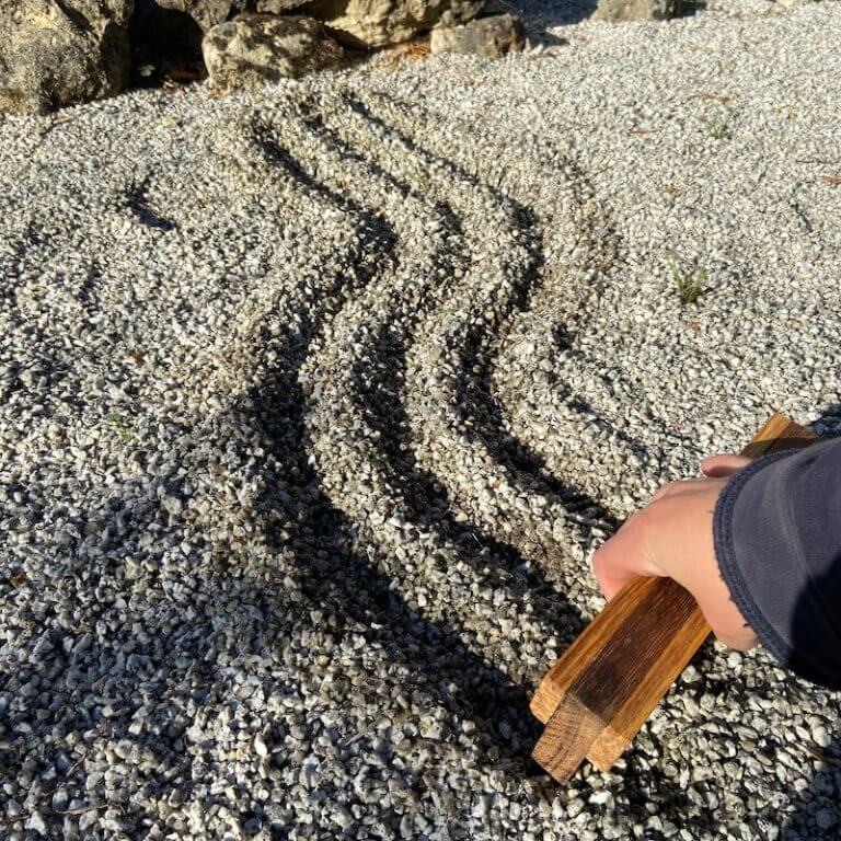 Japanese Zen garden rake Japanese bamboo product