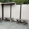 Natural Japanese Stone Bench - Image 3