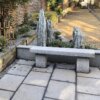 Japanese straight stone bench - Image 2