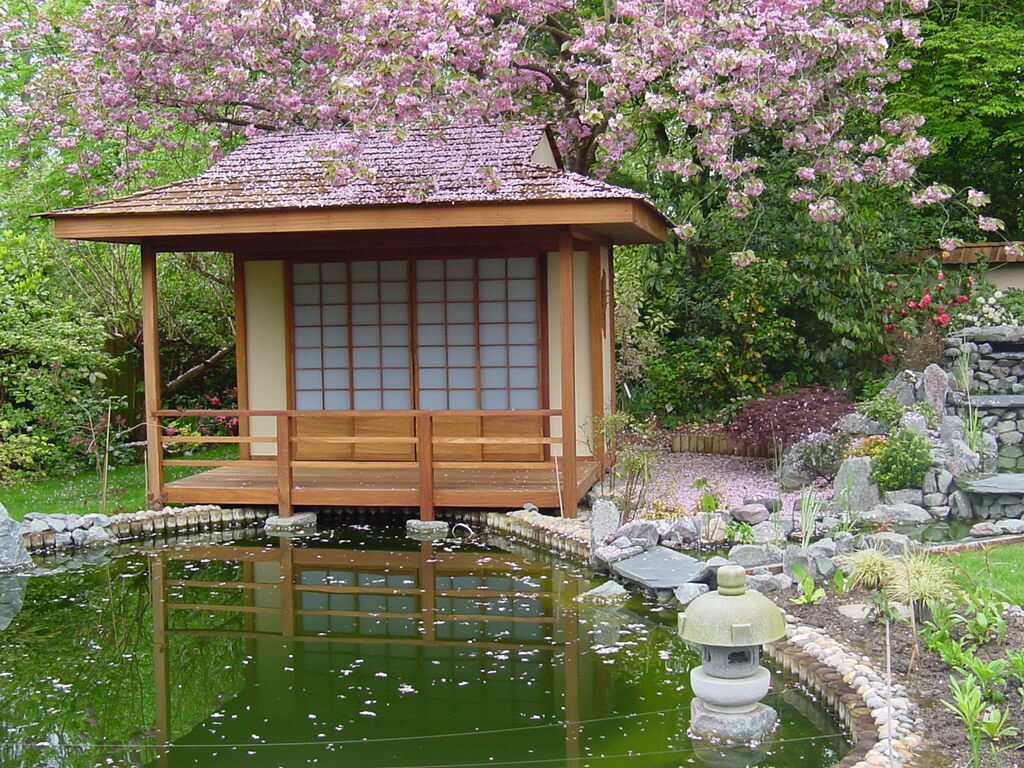  Japanese  Tea  House  in hardwood The Japanese  Garden Centre