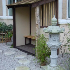 Japanese waiting arbour