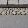 dark grey granite paving