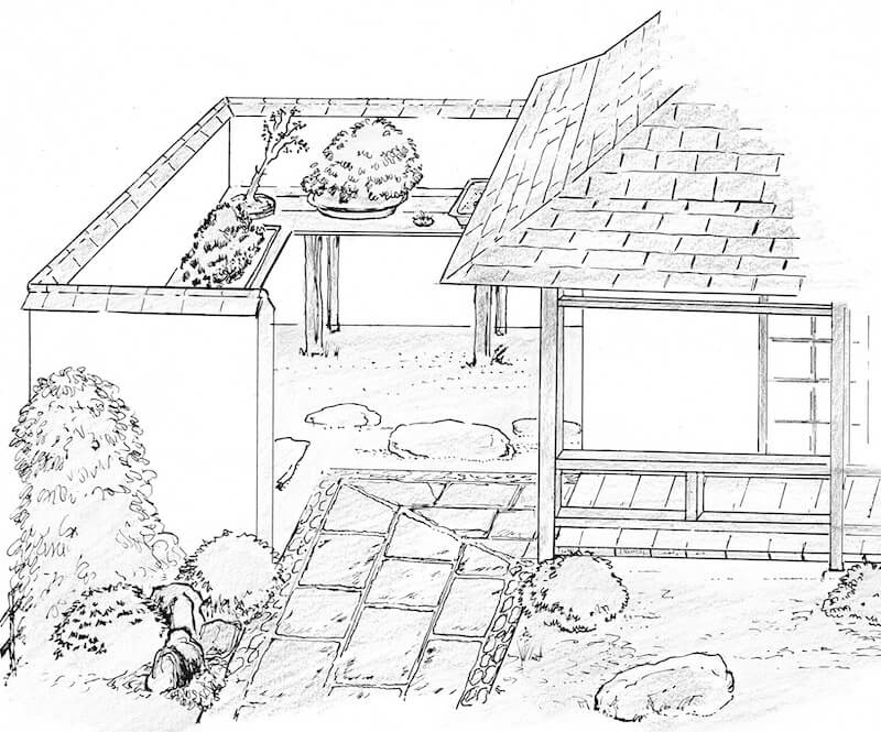 bonsai stand b:w copy