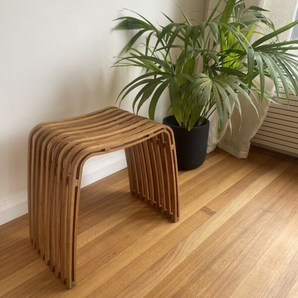 Indoor bamboo stool