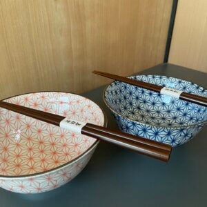 Red & Blue Bowl Set