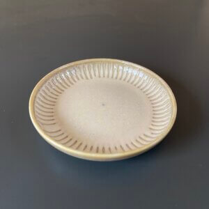 Ridged Alabaster sauce dish