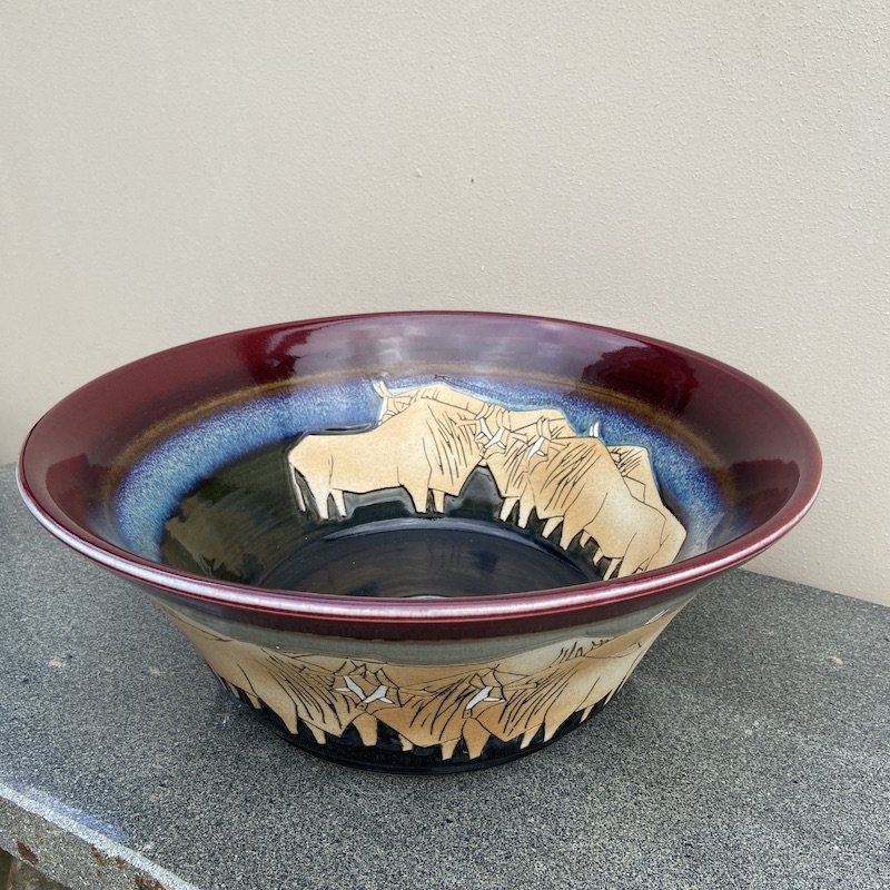 Bison Ceramic Basin - Image 3