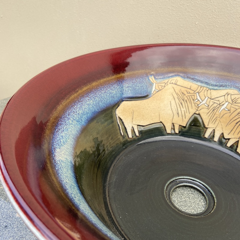 Bison Ceramic Basin - Image 4