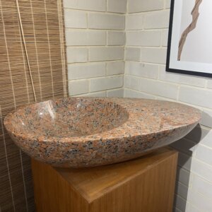 Red Pearl Granite Basin